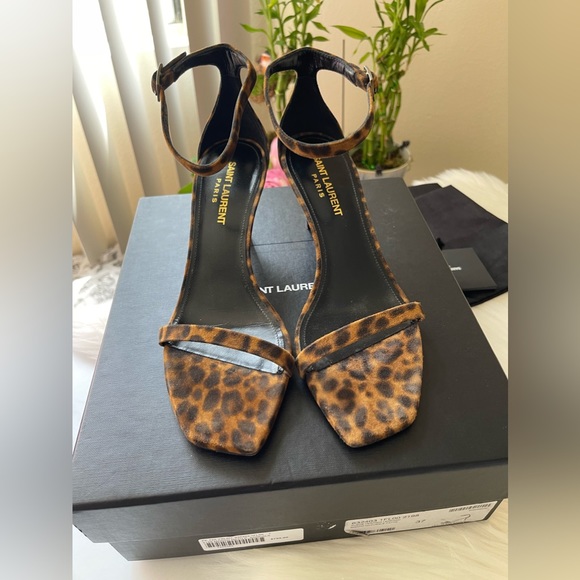 YSL leopard heels sandals - Picture 2 of 13